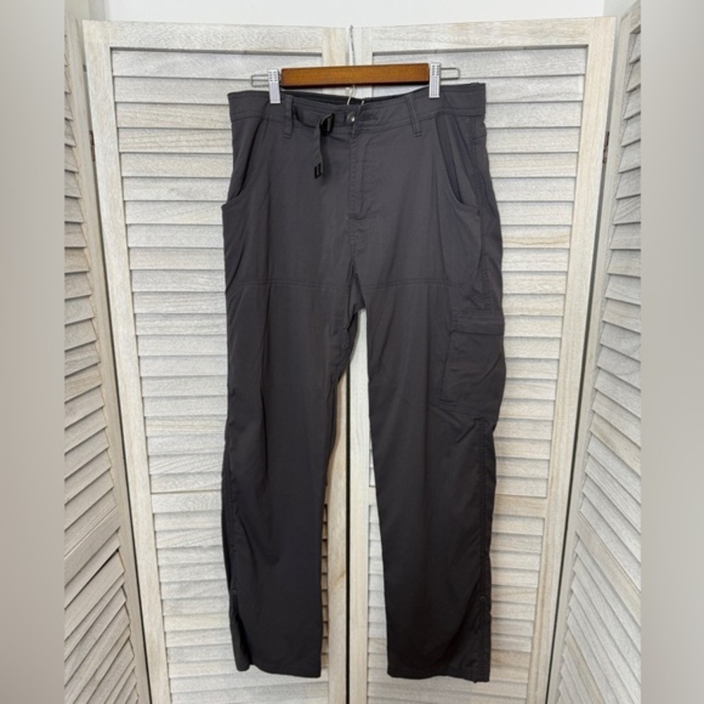 Prana Zion Stretch Men’s Gray Pants Size 28x28